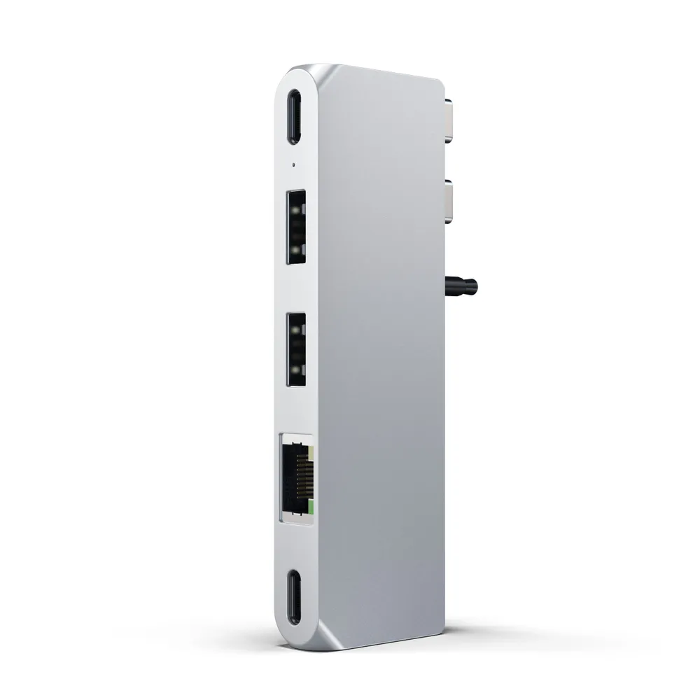 Хаб Satechi Pro Hub Mini, серебристый