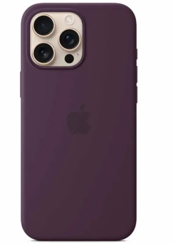 Чехол силиконовый MagSafe iPhone 16 Pro Max, фиолетовый